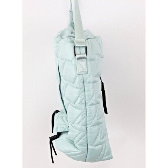 Gymshark Women Tote Premium Collection Yoga Quilted Frost Teal Size 12.5x13x5.3 - Picture 9 of 13